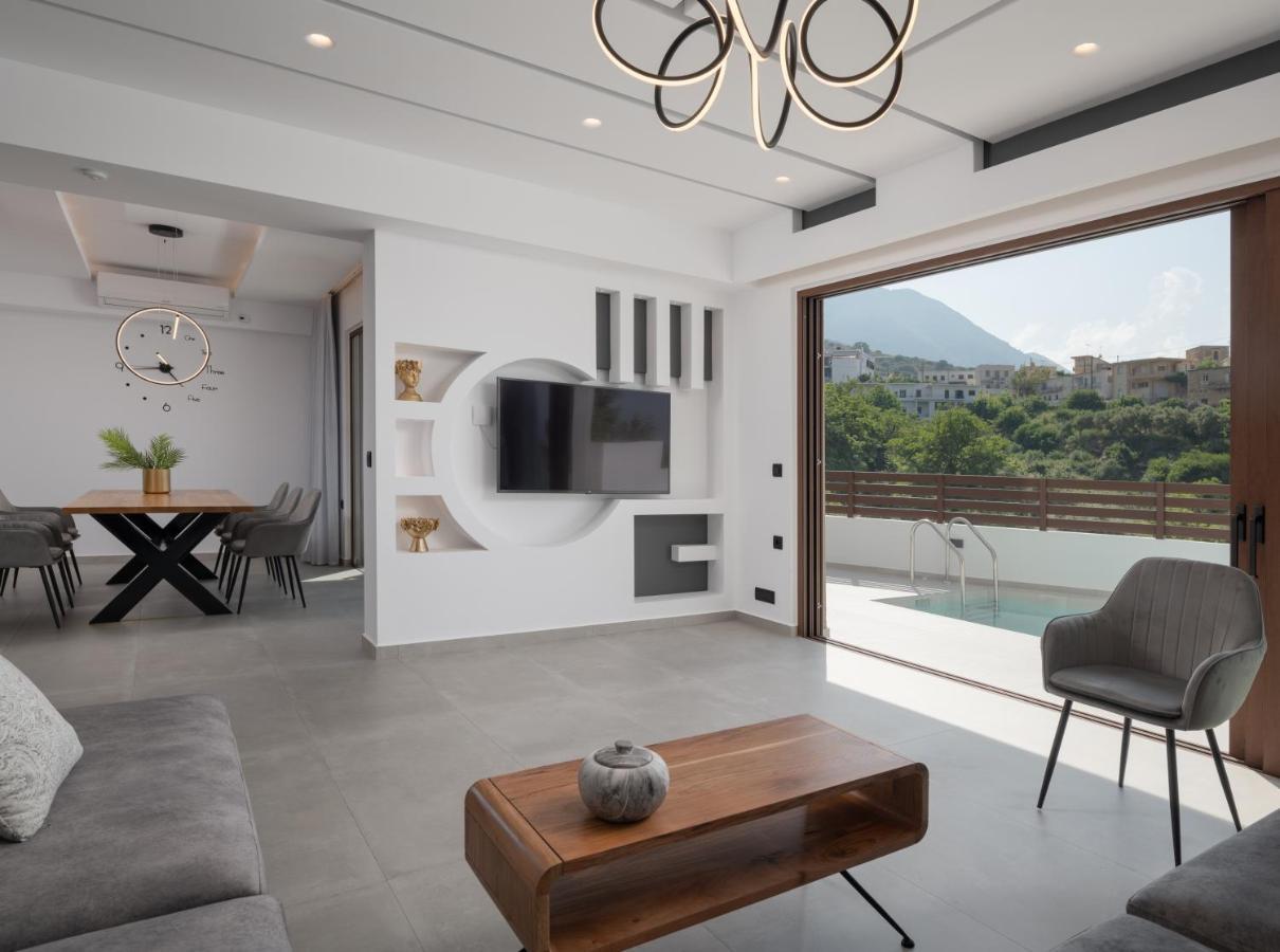 O-Cyanea Villa With Heated Pool Kournas Екстер'єр фото