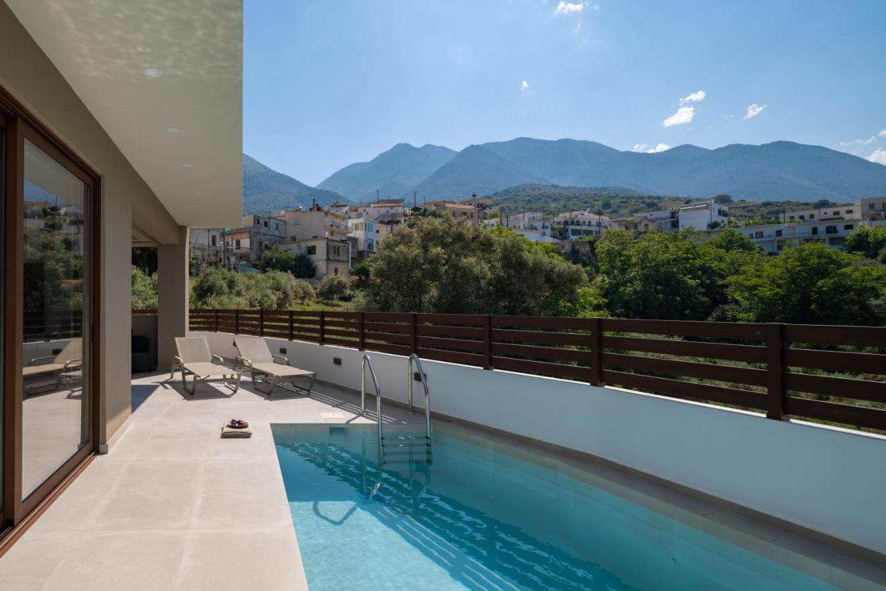 O-Cyanea Villa With Heated Pool Kournas Екстер'єр фото